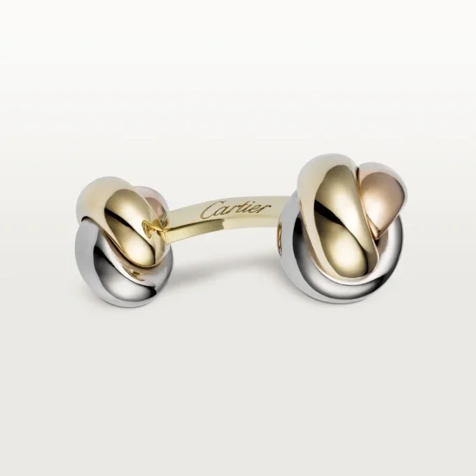 Trinity Cufflinks – Yellow, Pink and White Gold – Cartier