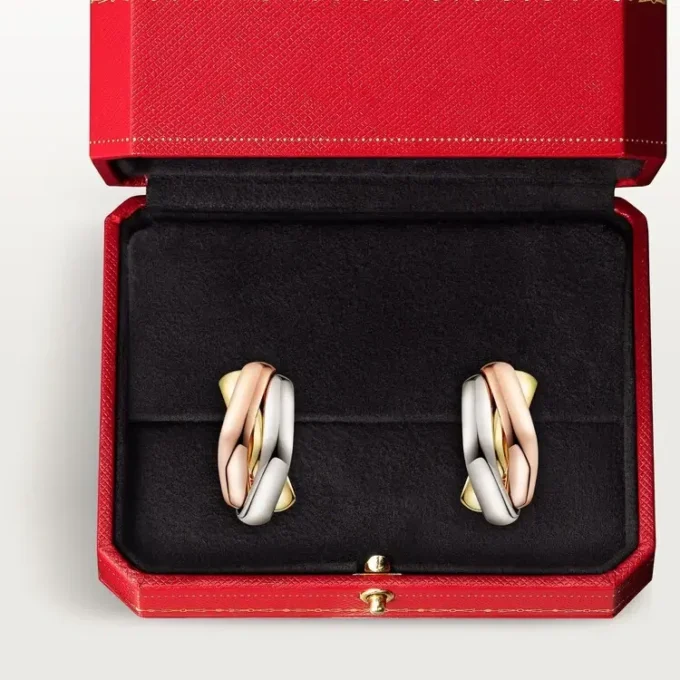 Trinity Earrings, Cushion-Shaped Trinity Earrings, Cushion-Shaped