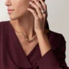 Trinity Ring, Cushion-Shaped, Large Model, Paved Trinity Ring, Cushion-Shaped, Large Model, Paved