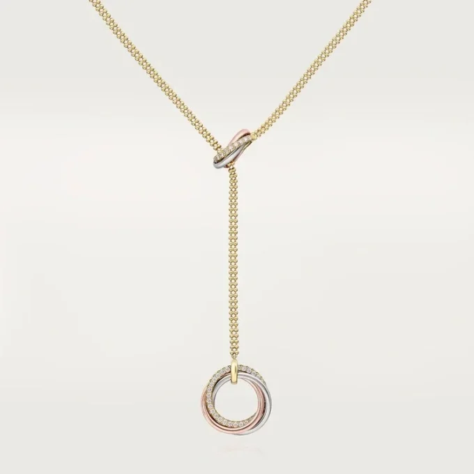 Trinity Necklace, Diamonds Trinity Necklace, Diamonds