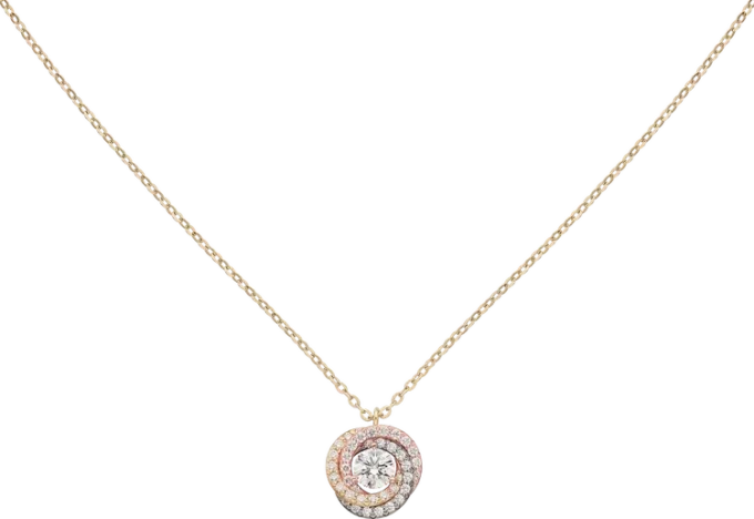 Trinity Pendant, 1 Diamond, Paved Trinity Pendant, 1 Diamond, Paved