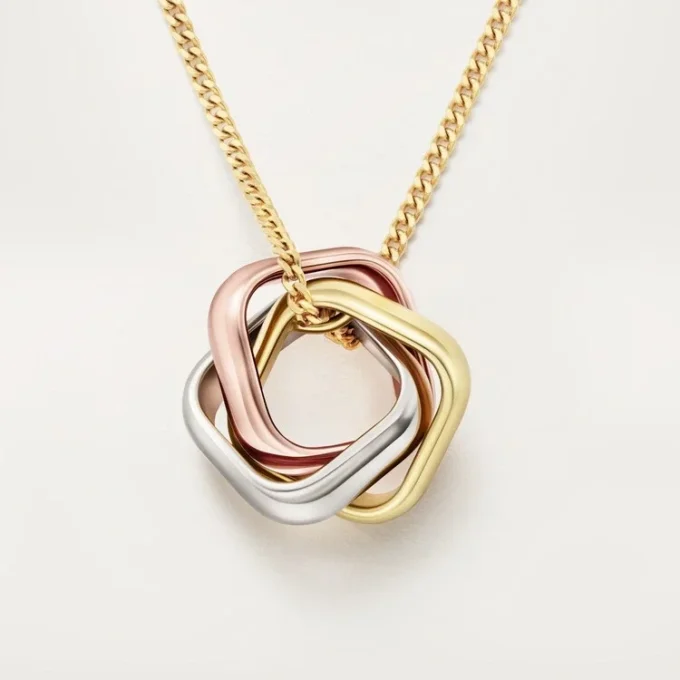 Trinity Pendant, Cushion-Shaped Trinity Pendant, Cushion-Shaped
