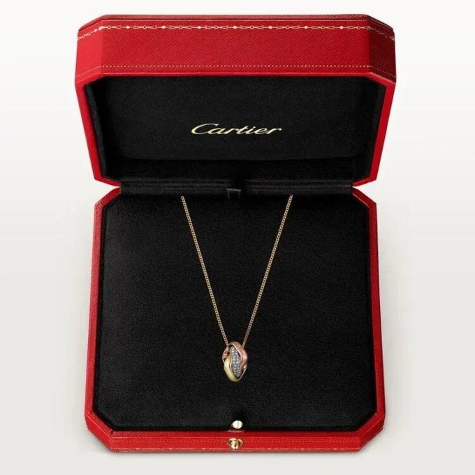 Trinity Pendant, Cushion-Shaped, Half-Paved Trinity Pendant, Cushion-Shaped, Half-Paved