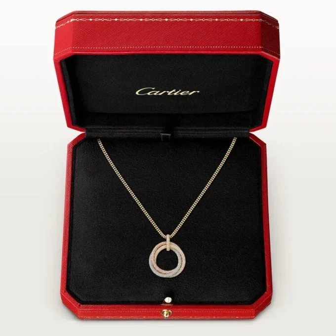 Trinity Pendant, Large Model, Paved Trinity Pendant, Large Model, Paved