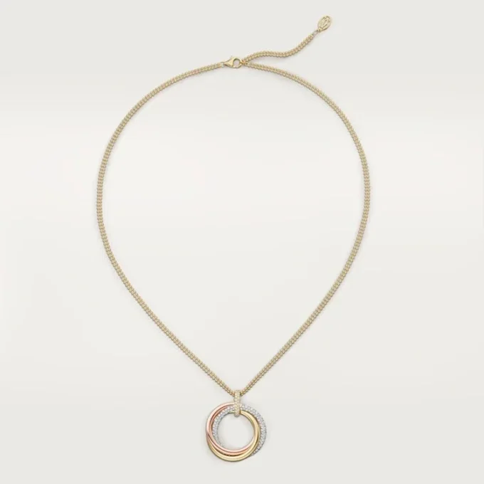 Trinity Pendant, Large Model, Semi-Paved Trinity Pendant, Large Model, Semi-Paved