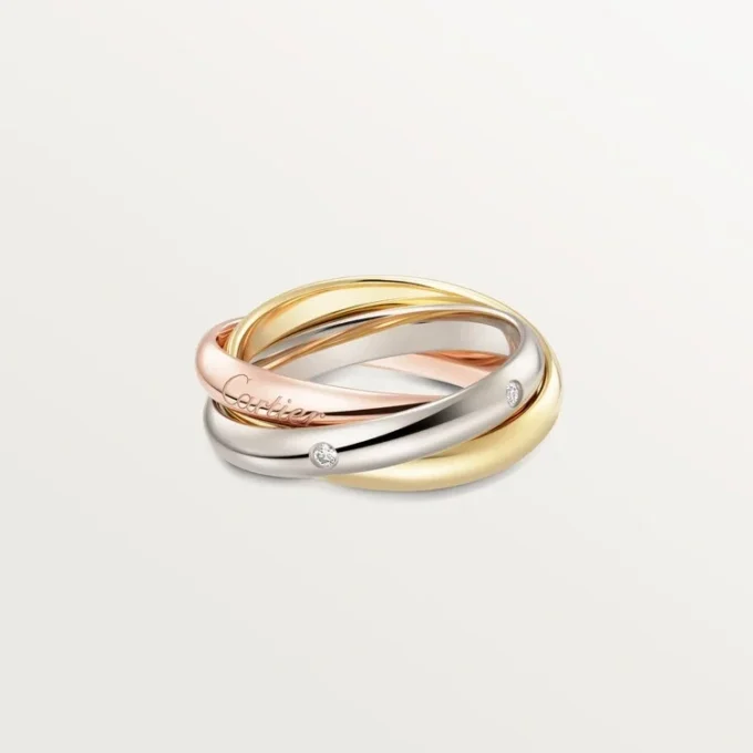 Trinity Ring, Classic Model, 5 Diamonds
