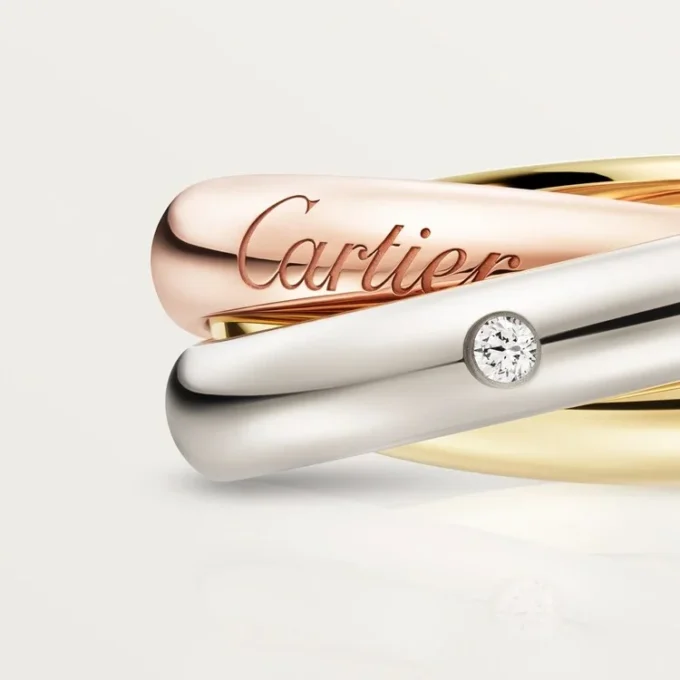 Trinity Ring, Classic Model, 5 Diamonds