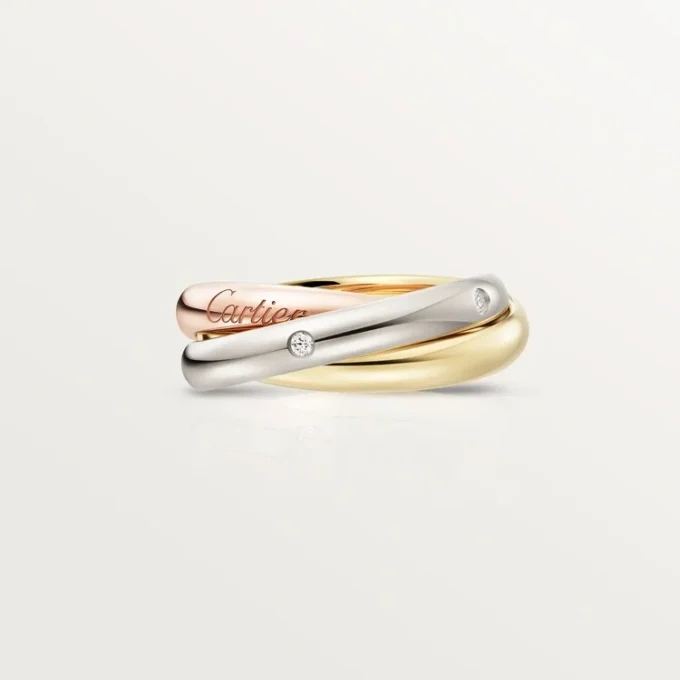 Trinity Ring, Classic Model, 5 Diamonds