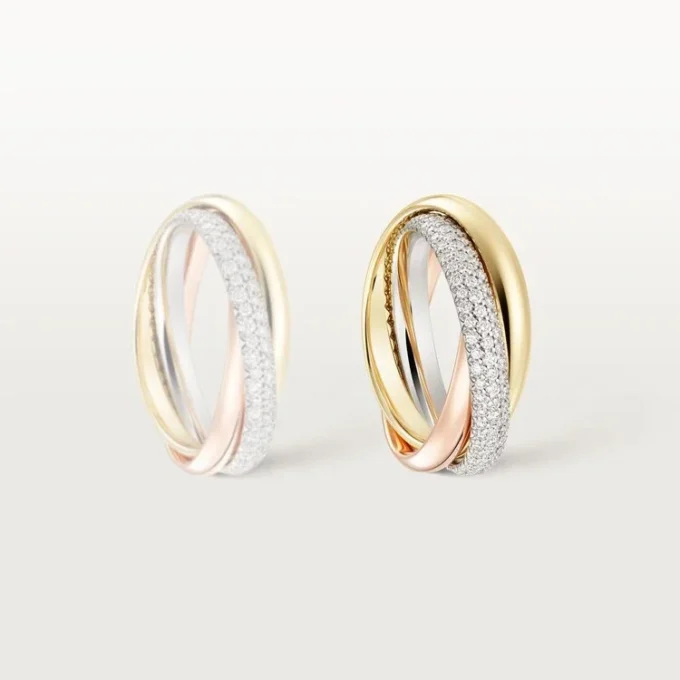 Trinity Ring, Classic Model, Half-Paved