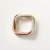 Trinity Ring, Cushion-Shaped, Large Model, Half-Paved Trinity Ring, Cushion-Shaped, Large Model, Half-Paved