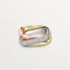 Trinity Ring, Cushion-Shaped, Medium Model, Half-Paved