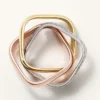 Trinity Ring, Cushion-Shaped, Medium Model, Half-Paved