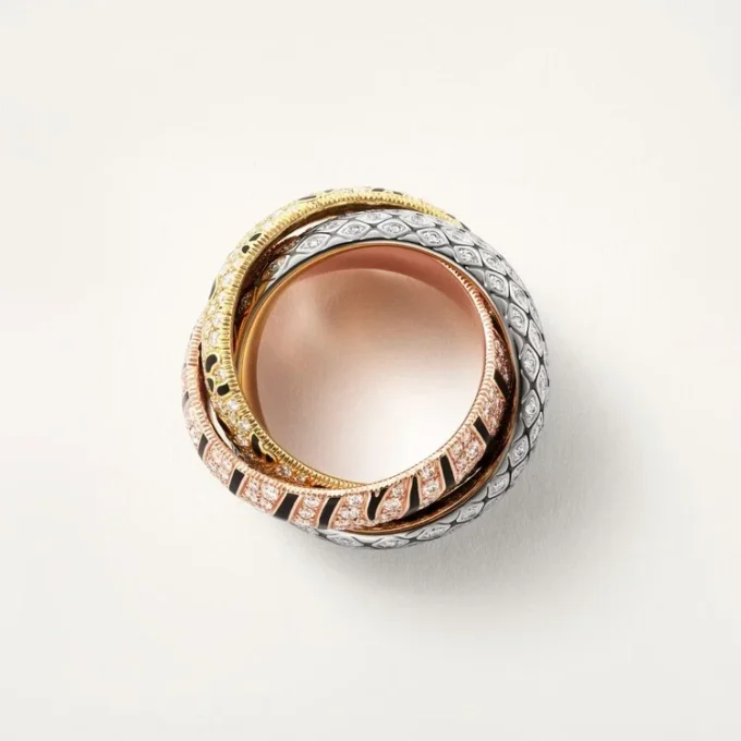 Trinity Ring, Lacquer, Paved