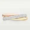 Trinity Ring, Small Model, Half-Paved