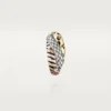 Trinity Single Earring, Lacquer, Half-Paved