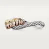 Trinity Two-Finger Ring, Lacquer, Paved