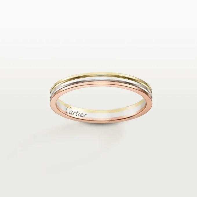 Trinity Wedding Band – White Gold, Pink Gold, Yellow Gold – Cartier Trinity Wedding Band – White Gold, Pink Gold, Yellow Gold – Cartier